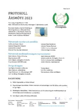 Årsmötesprotokoll 2023