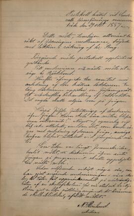 Protokoll 1887-10-29