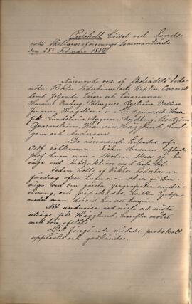 Protokoll 1884-02-28