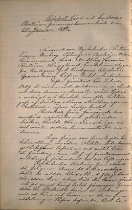 Protokoll 1884-01-25