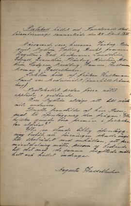 Protokoll 1885-04-24