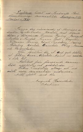 Protokoll 1884-11-27
