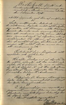 Protokoll 1890-12-01