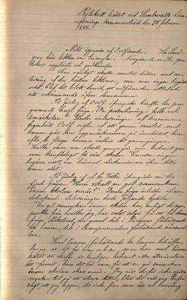 Protokoll 1888-02-24