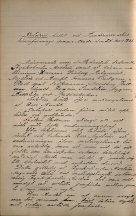 Protokoll 1885-03-28