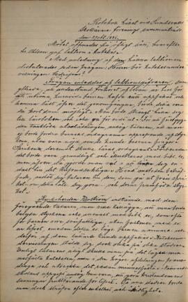 Protokoll 1886-10-29