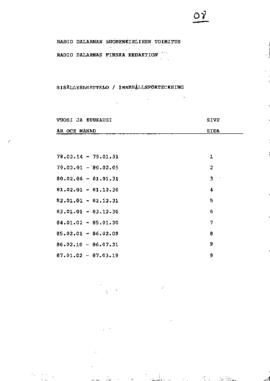 SE_Arkisto_1_Radio_Dalarna_FinskaRedaktionen-_Radio_Dalarna_Suomenkielinen_Toimitus_forteckning_P...